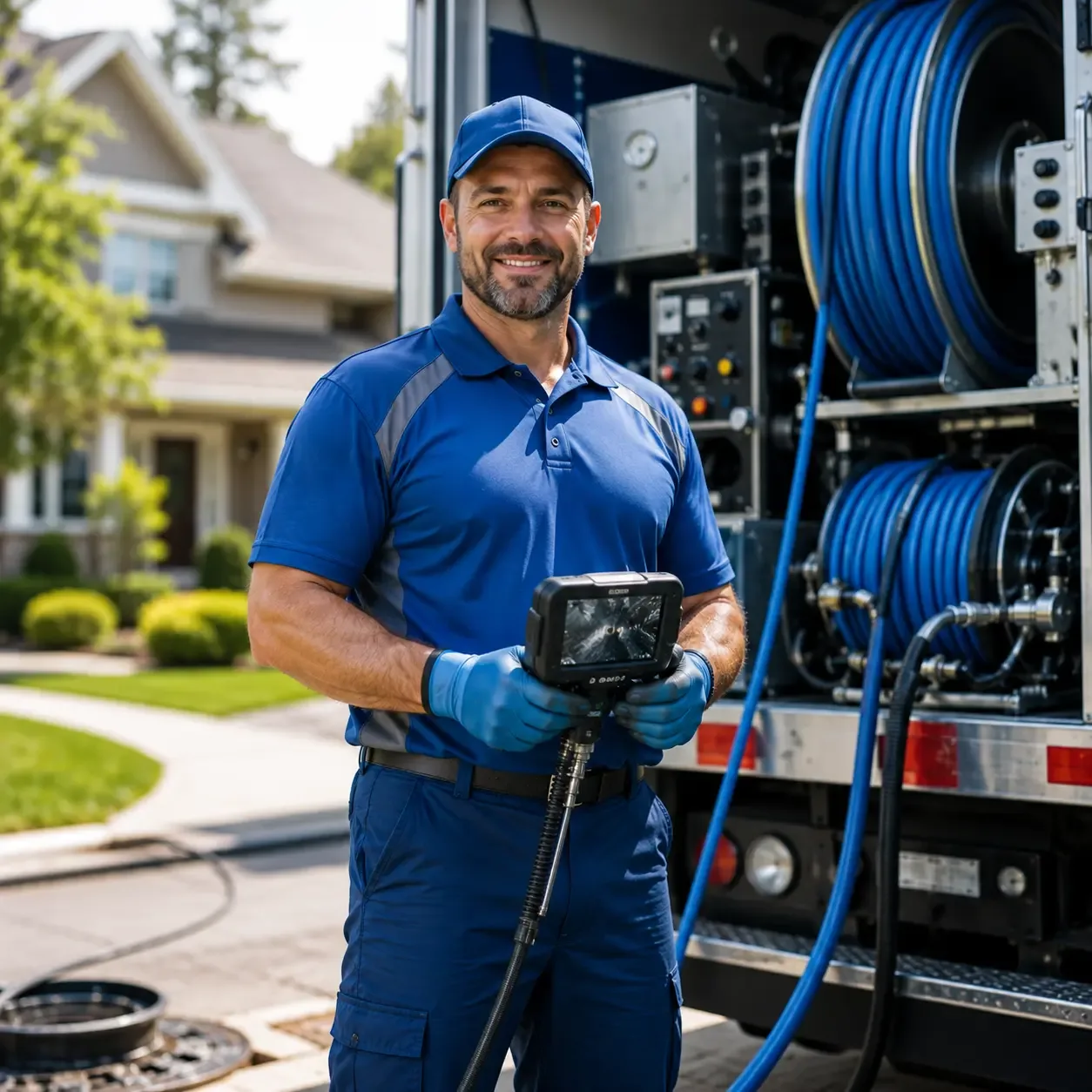 Local outdoor drain cleaning specialists in Rose City, MI